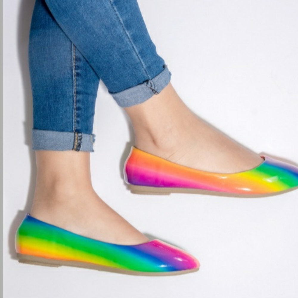 Rainbow 🌈  flat shoes